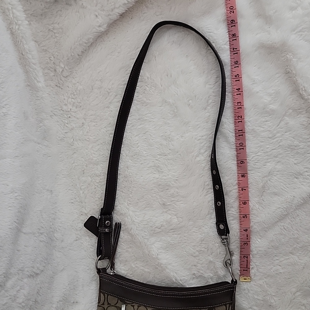 Coach Monogram Canvas Crossbody Bag Purse - Picture 16 of 16